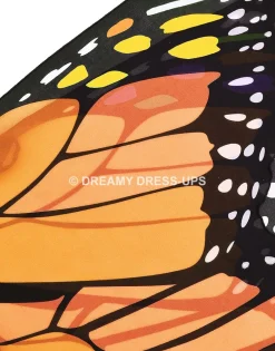 Clearance Orange Monarch Butterfly Fantasy Wings Dreamy Dress-Ups