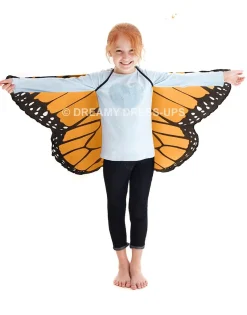 Clearance Orange Monarch Butterfly Fantasy Wings Dreamy Dress-Ups