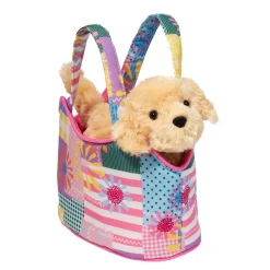 New Patchwork Floral Sassy Sak With Golden Retriever Sassy Pet Saks