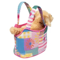 New Patchwork Floral Sassy Sak With Golden Retriever Sassy Pet Saks