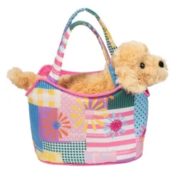 New Patchwork Floral Sassy Sak With Golden Retriever Sassy Pet Saks
