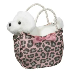 Hot Sweet Leopard Sassy Sak With White Dog Sassy Pet Saks