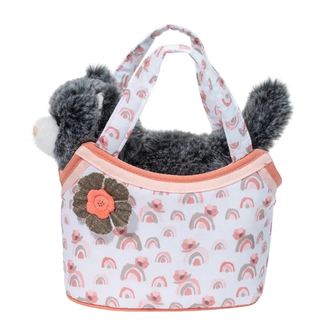 Discount Watercolor Rainbow Sassy Sak With Gray Cat Sassy Pet Saks