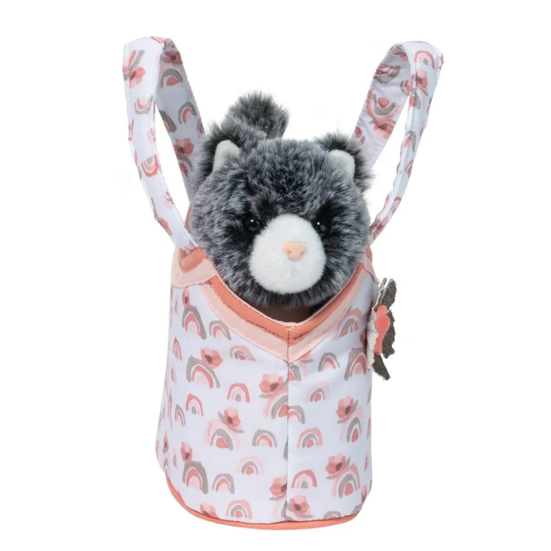Discount Watercolor Rainbow Sassy Sak With Gray Cat Sassy Pet Saks